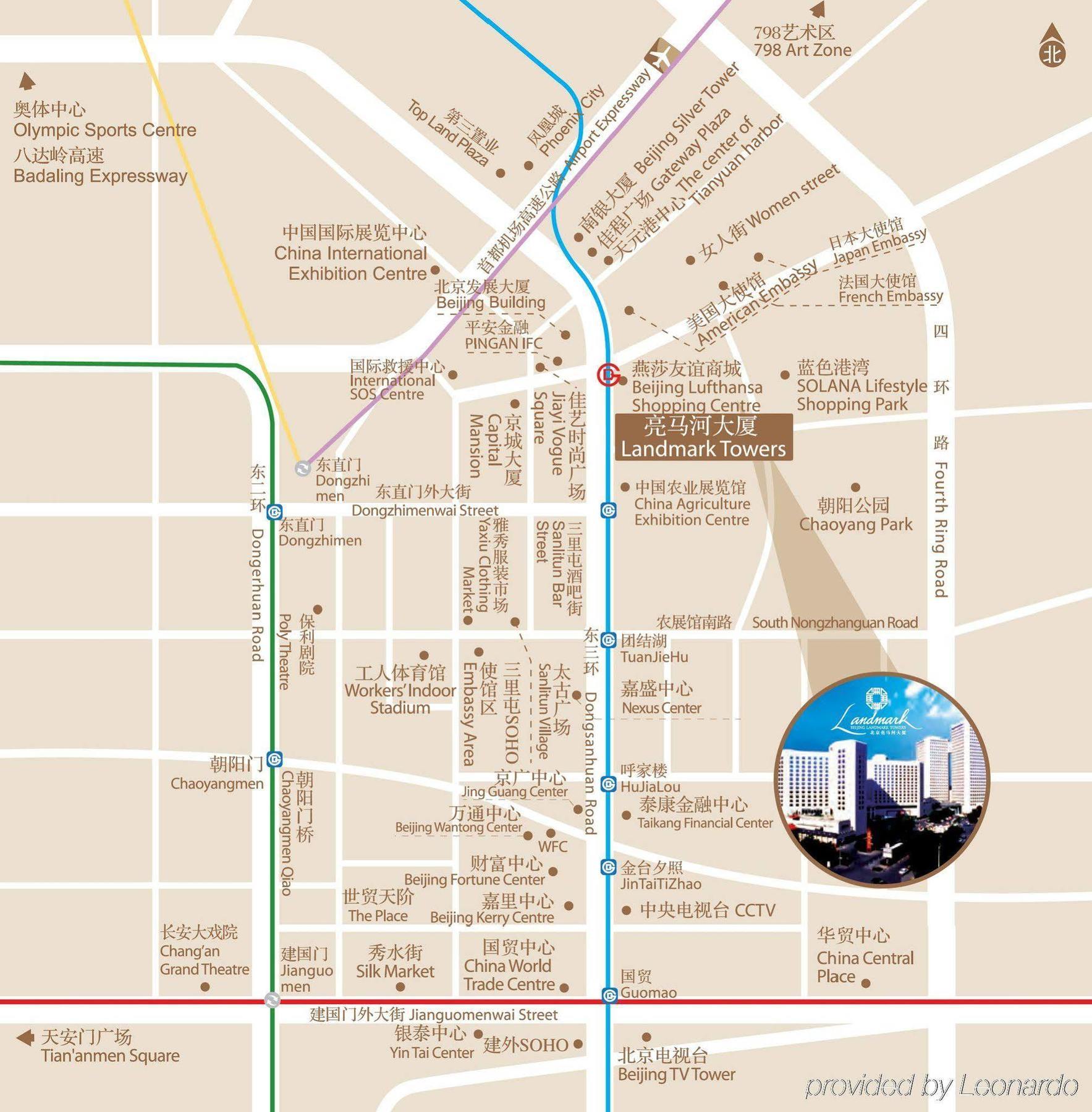 Beijing Landmark Towers Apartment Екстер'єр фото